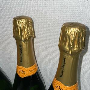 【F-14740】 未開栓 Veuve Clicquot BRUT 250周年記念 3本セット ヴーヴクリコ イエローラベル ブリュット シャンパン 750ml 12%の画像5