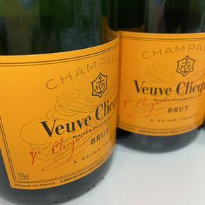 【F-14740】 未開栓 Veuve Clicquot BRUT 250周年記念 3本セット ヴーヴクリコ イエローラベル ブリュット シャンパン 750ml 12%の画像2