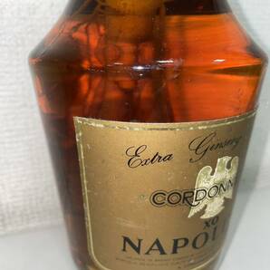 【F-14726】 未開栓 CORDONNIER XO NAPOLEON 40% 720mL 1315.6g コルドニエ ナポレオン 古酒 高麗人参酒 ブランデー の画像4