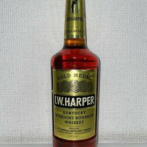 【F-14752】 未開栓 I.W.HAPPER GOLD MEDAL KENTUCKY STARAIGHT BOURBON WHISKEY 43% 750mL IWハーパー ゴールドメダル ウイスキーの画像1