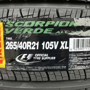 新品2本 送料込￥65600 ピレリ PIRELLI SCORPION VERDE オールシーズン 2022年製 265/40R21 105V XLの画像3