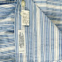 B1 春夏素材　BROOKS BROTHERS ブルックスブラザーズ　シアサッカー　長袖ボタンダウンシャツ ストライプ BDシャツ　size S メンズ　男性用_画像5