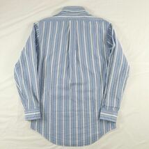 B1 春夏素材　BROOKS BROTHERS ブルックスブラザーズ　シアサッカー　長袖ボタンダウンシャツ ストライプ BDシャツ　size S メンズ　男性用_画像3