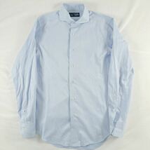B3 鎌倉シャツ 長袖シャツ ドレスシャツ ワイシャツ　ライトブルー 日本製　SLIM FIT sメンズ　男性用_画像1
