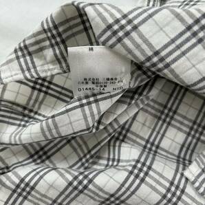 B2 BURBERRY BLACK LABEL バーバリーブラックレーベル 七分袖シャツ ノバチェック柄 size2 メンズ 男性用の画像5