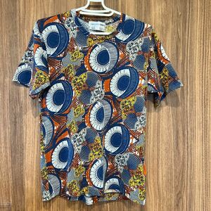 [ prompt decision ] beautiful goods ultra rare Vintage COMME des GARCONS SHIRT Comme des Garcons shirt Africa pattern race pattern part group t shirt 