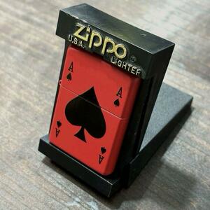 新品 未使用 デッドストック 2002年 ACE OF SPADES ZIPPO ライター スペードのエース エースオブスペード ビンテージ トランプ ジッポー