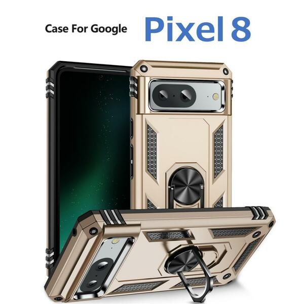 Google Pixel 8 ケース ゴールド 耐衝撃