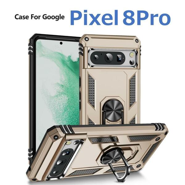 Google Pixel 8Pro ケース ゴールド 耐衝撃