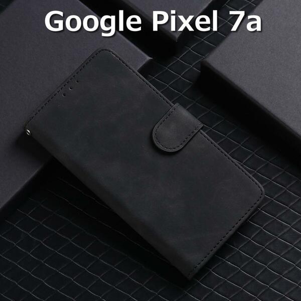 Google Pixel7a ケース 手帳 ブラック