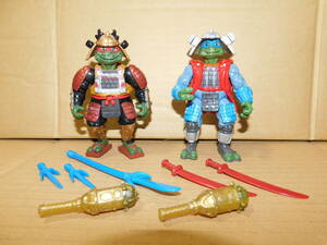 プレイメイツ　TMNT　サムライ　ラファエロ　レオナルド　2体　ティーンエイジ ミュータント ニンジャ タートルズ　ジャンク