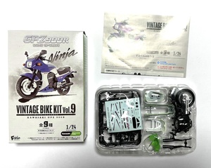 09. 1998 A11 Lime Green x Pearl Alpen White Eft ISH 1/24 Vintage Bike Kit Vol.9 Kawasaki GPZ900R Ninja F-Toys