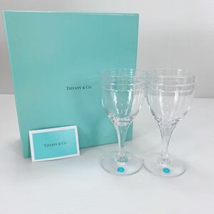 【未使用】TIFFANY＆Co./ティファニー アトラス ワイングラス/ペア（UK）