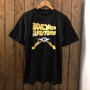 新品●バックトゥザフューチャー プリントTシャツ［L］●デロリアン/SF映画/BTTFの画像1