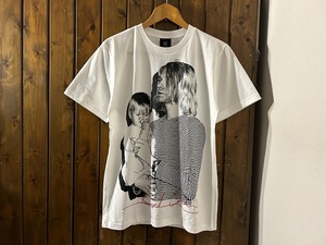 新品●カートコバーン & フランシスビーン　フォトプリントTシャツ●コートニーラブ/ニルヴァーナ/ロックバンド/27クラブ