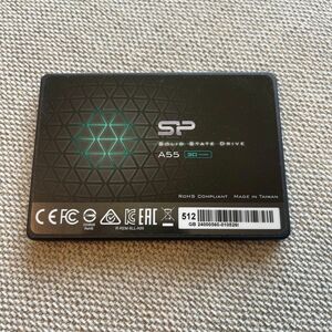 SiliconPower 512GB SSD 【使用回数極短10時間程度】 A55シリーズ