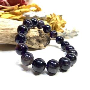  amethyst Power Stone bracele 12mm natural stone breath ( simple ) beads breath men's * lady's man woman .. better fortune ..*