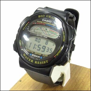 TS カシオ/CASIO メンズ腕時計 バイオグラフ/BIO GRAPH BH-100W クオーツ 電池交換済み