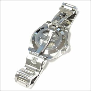 TS TAG HEUER/タグホイヤー グランドカレラGMT WAV5111 メンズ腕時計 キャリバー8 自動巻き ブラック 裏スケの画像6