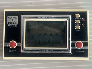 ◆Nintendo 任天堂 GAME&WATCH WIDE SCREEN タートルブリッジ TL-28 ゲームウォッチ 昭和レトロ◆