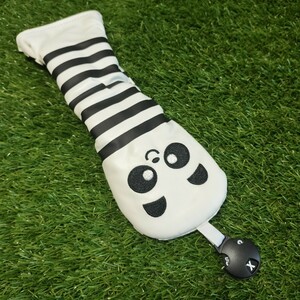 【UT】ゴルフヘッドカバー　ユーティリティ用　白パンダ