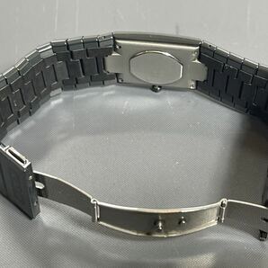 RADO ラドー ダイアスタークォーツ 腕時計セラミックブレスレット型ドレスウォッチブラックブレス幅約２３ミリの画像10