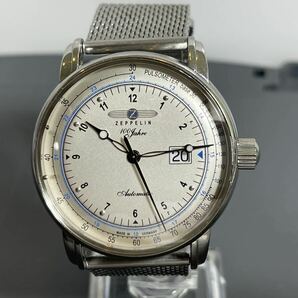 ドイツ製自動巻腕時計ツェッペリンデイト 100周年自動巻25石ケース径約４３ミリ日差約1分程度存在感ある逸品の画像1