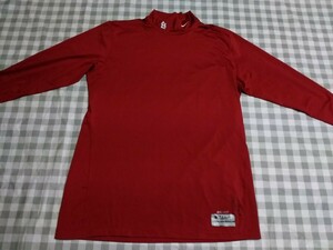 ナイキ　メジャーリーグAuthentic collection長袖Tシャツ　Lサイズ　赤　DRY-FIT/ストレッチ　MLBカージナルス　野球アンダーシャツ等　