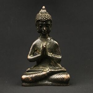 中国 仏教美術 銅製 古美術 古銅製 時代物 仏像 薬師如来 仏教古美術 古銅