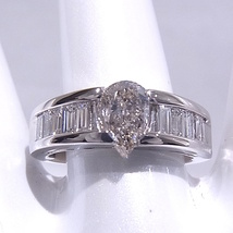 指輪　Pt900　プラチナ　ダイヤリング 中央1.018ct　脇0.62ct　合計1.638ct 【中古】【程度A】【美品】_画像4