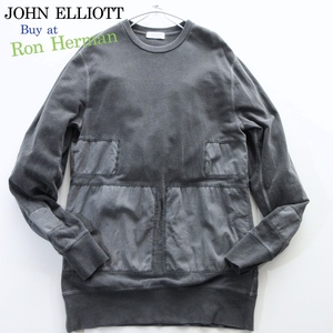 【JOHN ELLIOTT ジョンエリオット / カリフォルニア】ロンハーマン購入◎ ブロッキング 製品染め ロンT!!　（MADE IN USA）