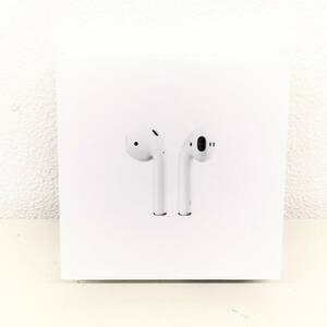 【IK-27638】1円～ Apple AirPods（第2世代） MV7N2J/A 未使用未開封 ワイヤレスイヤホン ライトニング端子 参考上代:１９，８００円