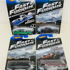 【IK-27868】HOTWHEEL FAST＆FURIOUS 8台セット ワイルドスピード CHARGER SUPRA GT-R MUSTANG GRAN TORINO SRT8 R/T DAYTONA 未開封保管品の画像2