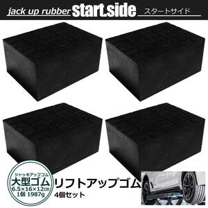 リフトアップゴム ジョッキゴム 傷防止ブロックアダプター ゴムパット 自動車整備 機械工具 下回り 整備 メンテナンス 大判 4個