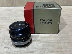 【１１－６２】 Canon　キャノン　LENS FD 50/1.8　50㎜ 1: 1.8 S.. カメラレンズ カメラ用品 長期保管品 ジャンク品