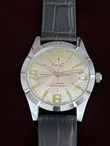 ヴィンテージ　ピアジェ PIAGET 手巻き メンズ 腕時計17jewels 1980代 スイス製　再生品