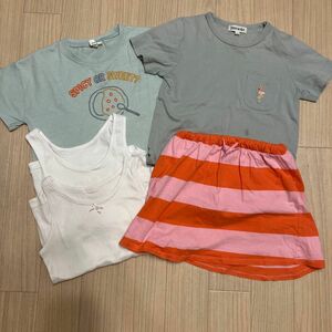 SM2 lagom GAP 半袖Tシャツ 肌着　スカート　スカッツ　春夏　110cm 女の子　ガール　保育園　幼稚園　５枚まとめ