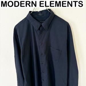 MODERN ELEMENTS 長袖　デザイン　シャツ　古着　アメカジ