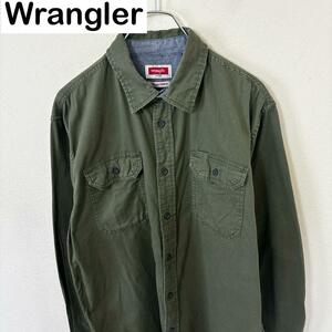 Wrangler ラングラー　長袖　コットン　シャツ　古着　アメカジ