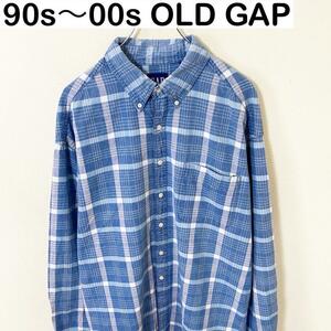 90s〜00s OLD GAP オールドギャップ　長袖　シャツ　ヴィンテージ