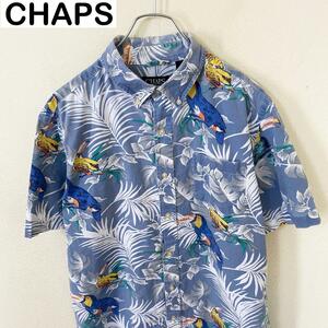 CHAPS チャップス　半袖　総柄　アロハ　シャツ　古着　アメカジ　ストリート