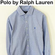 Polo by Ralph Lauren 刺繍ロゴ　チェック　シャツ　古着_画像1