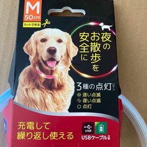 光る首輪と虫除けです