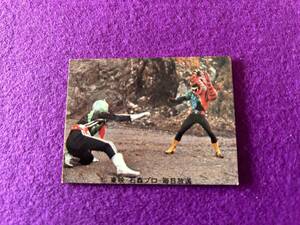 * beautiful goods * old Calbee Kamen Rider card No.307 KR15 that time thing Showa Retro 