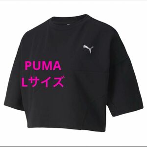 プーマ PUMA EVIDE FORM STRIPE CROP TEE （BLACK）