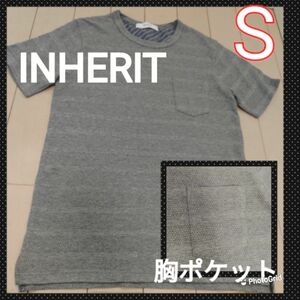 INHERIT　インヘリットの半袖のTシャツ　S