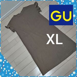 フレアスリーブワンピース　Gu　XLサイズ