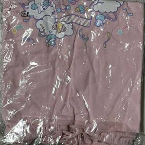 未使用 未開封 サンリオ キキララ リトルツインスターズ Little Twin Stars Tシャツ チア M〜L ピンク 半袖の画像2