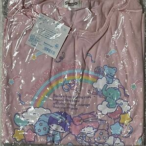未使用 未開封 サンリオ キキララ リトルツインスターズ Little Twin Stars Tシャツ チア M〜L ピンク 半袖の画像1