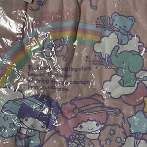 未使用 未開封 サンリオ キキララ リトルツインスターズ Little Twin Stars Tシャツ チア M〜L ピンク 半袖の画像3